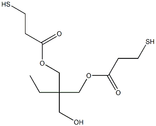 2,2-Bis(3-mercaptopropionyloxymethyl)-1-butanol 结构式