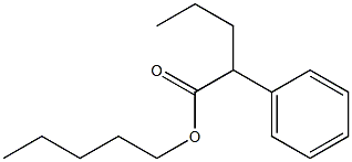 2-Phenylpentanoic acid pentyl ester 结构式