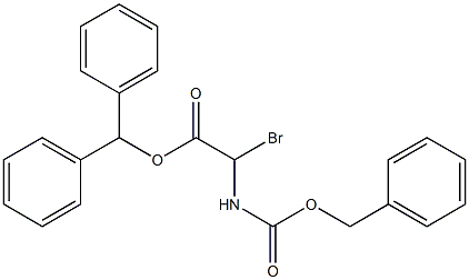 (Benzyloxycarbonylamino)bromoacetic acid diphenylmethyl ester 结构式