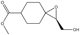 (2S)-2-(Hydroxymethyl)-1-oxaspiro[2.5]octane-6-carboxylic acid methyl ester 结构式