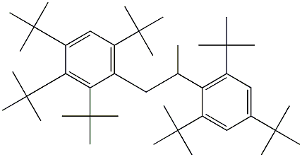 1-(2,3,4,6-Tetra-tert-butylphenyl)-2-(2,4,6-tri-tert-butylphenyl)propane 结构式