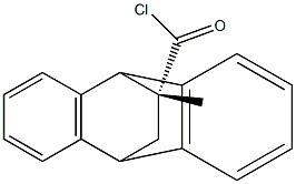 (11R)-9,10-Dihydro-11-methyl-9,10-ethanoanthracene-11-carboxylic acid chloride 结构式