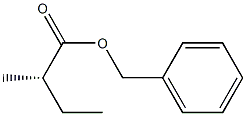 [S,(+)]-2-Methylbutyric acid benzyl ester 结构式