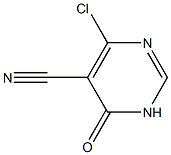 6-Chloro-5-cyano-3,4-dihydropyrimidin-4-one 结构式