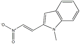 1-Methyl-2-[(E)-2-nitroethenyl]-1H-indole 结构式