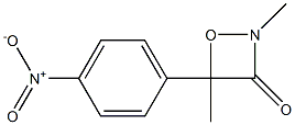 2,4-Dimethyl-4-(4-nitrophenyl)-1,2-oxazetidin-3-one 结构式