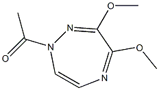 1-Acetyl-3,4-dimethoxy-1H-1,2,5-triazepine 结构式