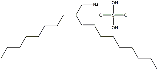 Sulfuric acid 2-octyl-3-undecenyl=sodium ester salt 结构式