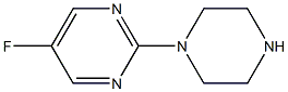 5-Fluoro-2-piperazinopyrimidine 结构式