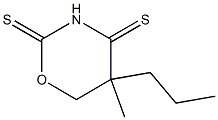 5,6-Dihydro-5-methyl-5-propyl-2H-1,3-oxazine-2,4(3H)-dithione 结构式