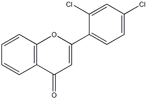 2',4'-Dichloroflavone 结构式