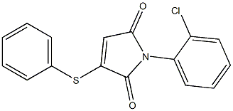 3-Phenylthio-1-(2-chlorophenyl)-1H-pyrrole-2,5-dione 结构式