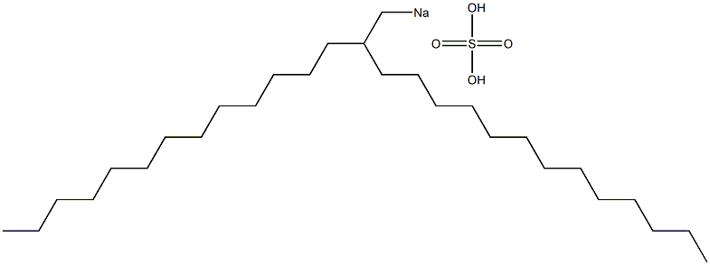 Sulfuric acid 2-tridecylpentadecyl=sodium salt 结构式
