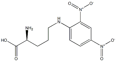 N5-(2,4-Dinitrophenyl)ornithine 结构式