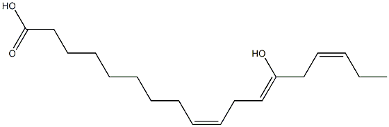(9Z,12Z,15Z)-13-Hydroxy-9,12,15-octadecatrienoic acid 结构式