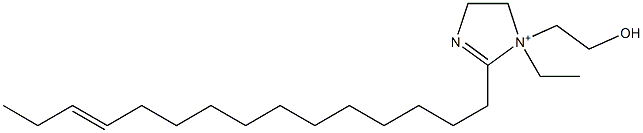 1-Ethyl-1-(2-hydroxyethyl)-2-(12-pentadecenyl)-2-imidazoline-1-ium 结构式