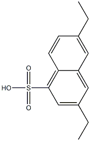 3,6-Diethyl-1-naphthalenesulfonic acid 结构式