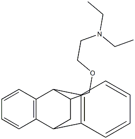 11-[[2-(Diethylamino)ethoxy]methyl]-9,10-dihydro-9,10-ethanoanthracene 结构式