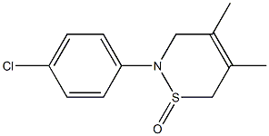 2-(4-Chlorophenyl)-4,5-dimethyl-3,6-dihydro-2H-1,2-thiazine 1-oxide 结构式