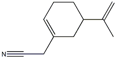 5-Isopropenylcyclohexene-1-acetonitrile 结构式
