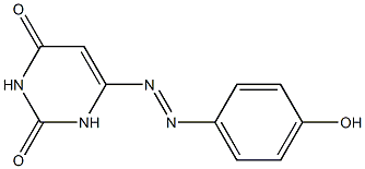 6-[(p-Hydroxyphenyl)azo]uracil 结构式