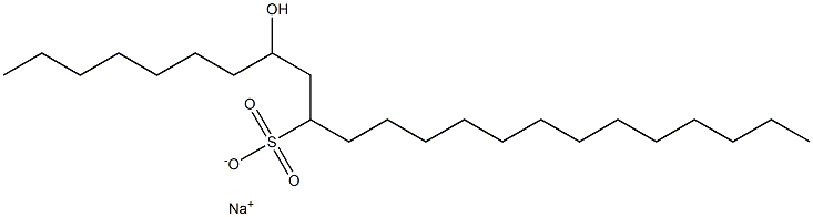 8-Hydroxytricosane-10-sulfonic acid sodium salt 结构式