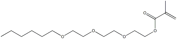 Methacrylic acid (3,6,9-trioxapentadecan-1-yl) ester 结构式