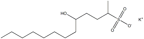 5-Hydroxytridecane-2-sulfonic acid potassium salt 结构式