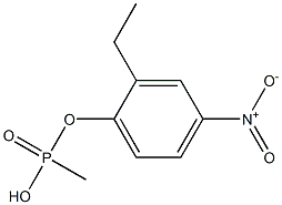 Methylphosphonic acid ethyl(4-nitrophenyl) ester 结构式