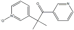 3-[1,1-Dimethyl-2-oxo-2-(3-pyridinyl)ethyl]pyridine 1-oxide 结构式