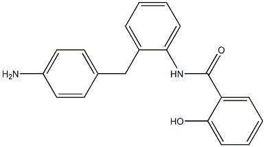 N-[2-(4-Aminobenzyl)phenyl]-2-hydroxybenzamide 结构式