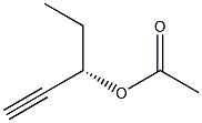 Acetic acid (S)-1-ethylpropargyl ester 结构式