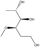 3-O-Methyl-2,6-dideoxy-L-xylo-hexose 结构式