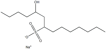 5-Hydroxytetradecane-7-sulfonic acid sodium salt 结构式