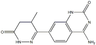 7-[(2,3,4,5-Tetrahydro-5-methyl-3-oxopyridazin)-6-yl]-4-aminoquinazolin-2(1H)-one 结构式