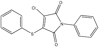1-Phenyl-3-phenylthio-4-chloro-1H-pyrrole-2,5-dione 结构式