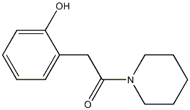 2-[(Piperidinocarbonyl)methyl]phenol 结构式