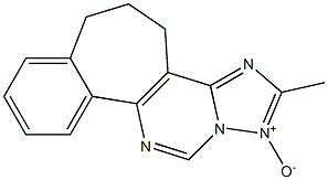 5,6-Dihydro-2-methyl-4H-1,3,11,12a-tetraazabenzo[3,4]cyclohept[1,2-e]indene 1-oxide 结构式