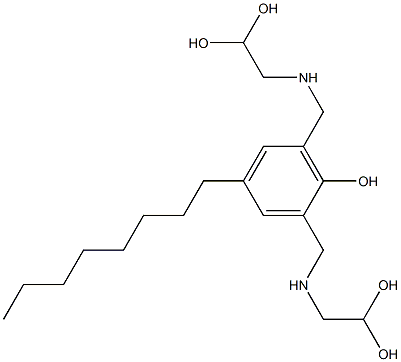 2,6-Bis[[(2,2-dihydroxyethyl)amino]methyl]-4-octylphenol 结构式