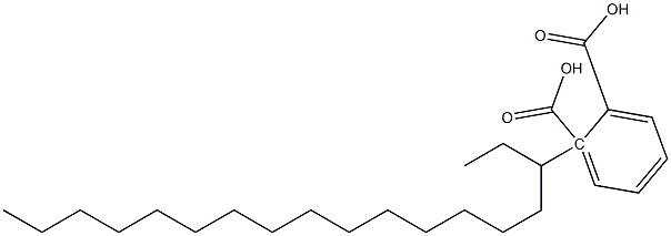 (-)-Phthalic acid hydrogen 1-[(R)-1-ethylhexadecyl] ester 结构式