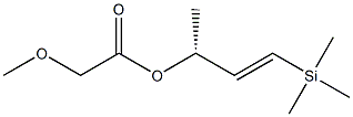 Methoxyacetic acid (E,R)-1-(trimethylsilyl)-1-buten-3-yl ester 结构式