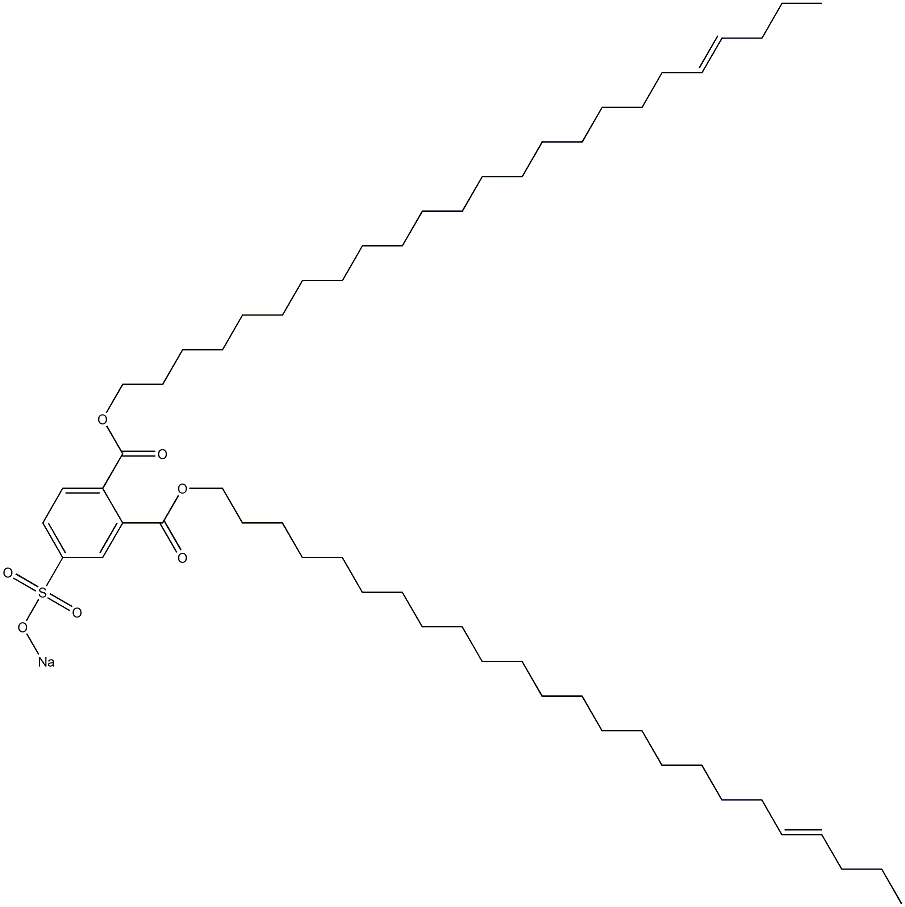 4-(Sodiosulfo)phthalic acid di(20-tetracosenyl) ester 结构式