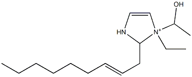 1-Ethyl-1-(1-hydroxyethyl)-2-(2-nonenyl)-4-imidazoline-1-ium 结构式