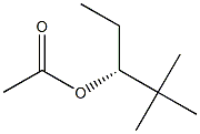 (+)-Acetic acid (R)-2,2-dimethylpentane-3-yl ester 结构式