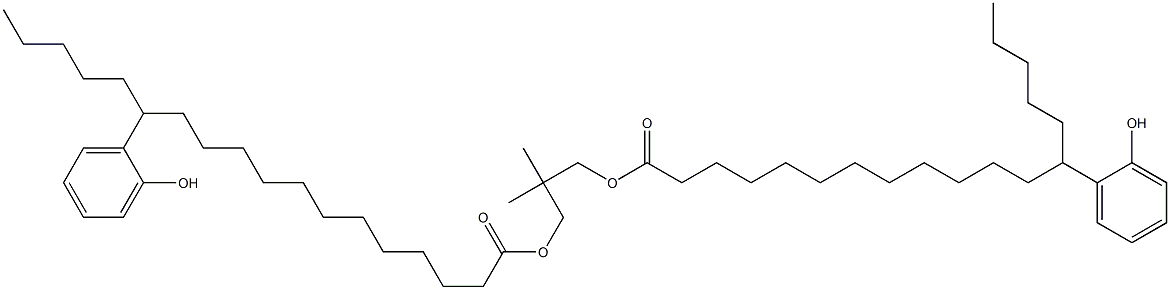 Bis[13-(2-hydroxyphenyl)stearic acid]2,2-dimethylpropane-1,3-diyl ester 结构式