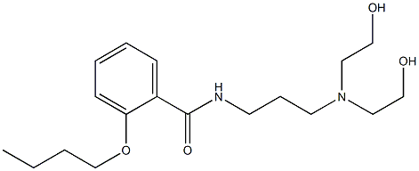 2-Butoxy-N-[3-[bis(2-hydroxyethyl)amino]propyl]benzamide 结构式