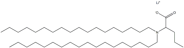 2-(Dioctadecylamino)valeric acid lithium salt 结构式