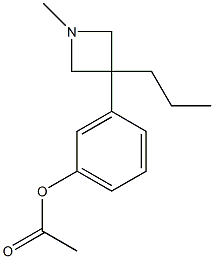 Acetic acid 3-(1-methyl-3-propyl-3-azetidinyl)phenyl ester 结构式