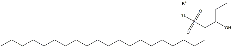 3-Hydroxytetracosane-4-sulfonic acid potassium salt 结构式