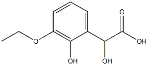 2-(3-Ethoxy-2-hydroxyphenyl)-2-hydroxyacetic acid 结构式